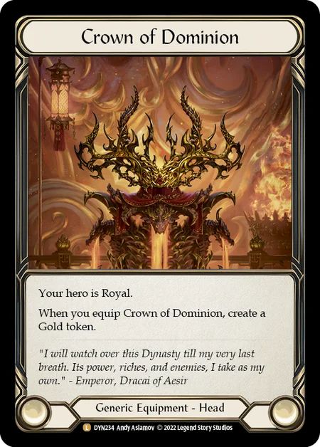 その他 Flesh and Blood Crown of Dominion CF FaB Crown of Dominion CF fab flesh and blood